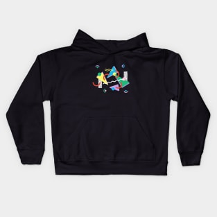 Memphis Pattern 13 / 80s Retro Kids Hoodie